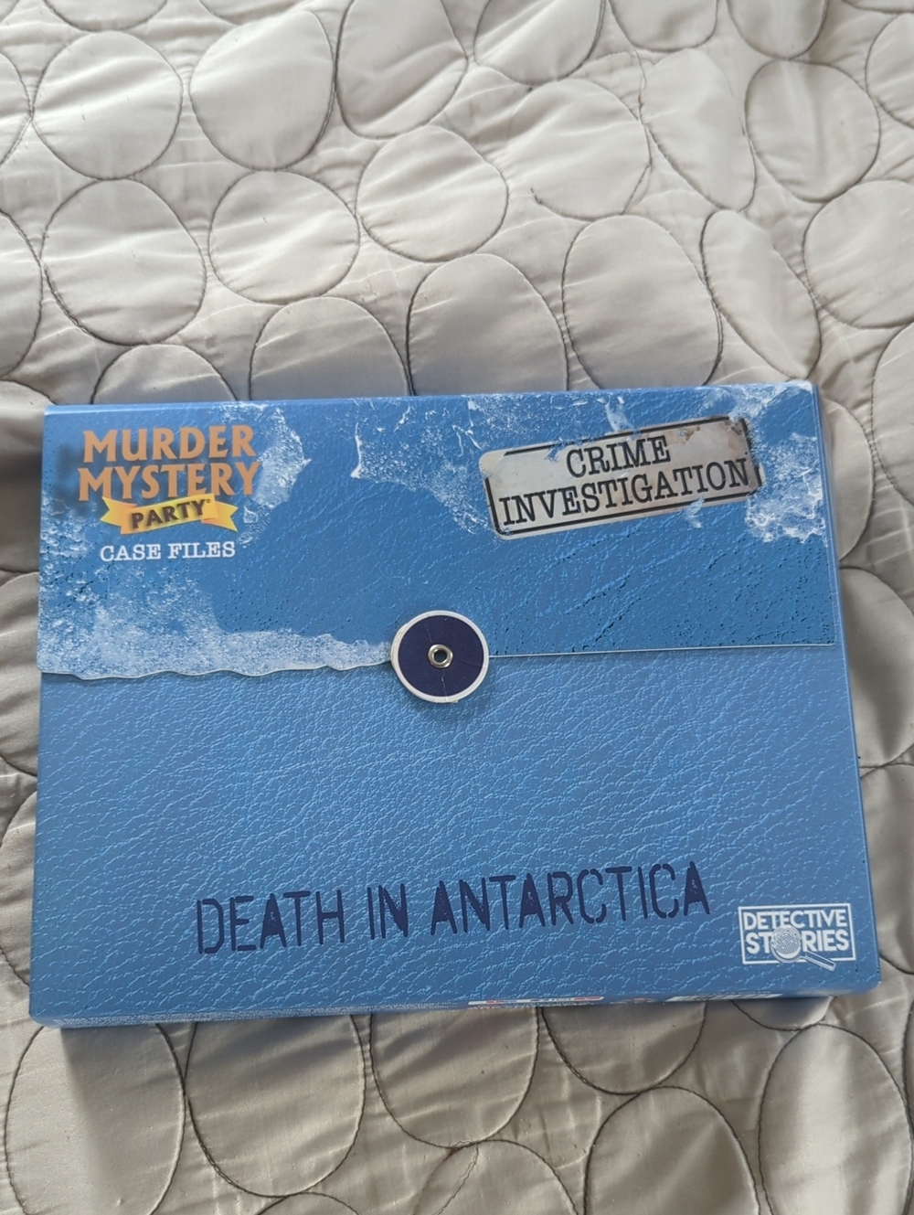 Murder Mystery Party "Death in Antarctica" Case Files - Blue Game Box